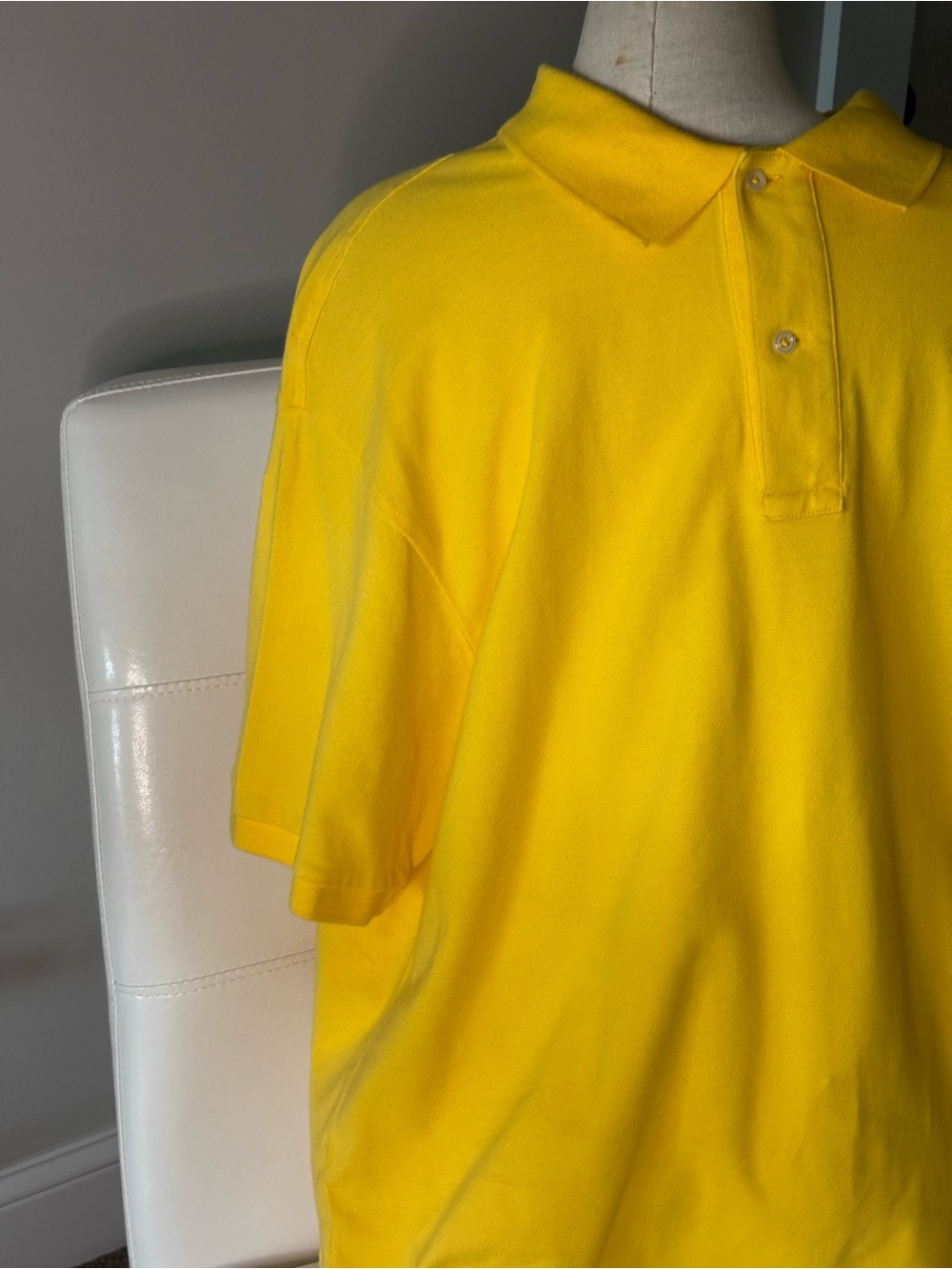 Ralph Lauren Bright Yellow Polo with Sky Blue Signature Pony - Picture 5 of 8